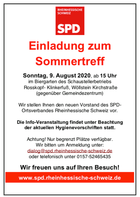 Read more about the article Einladung zum Sommertreff
