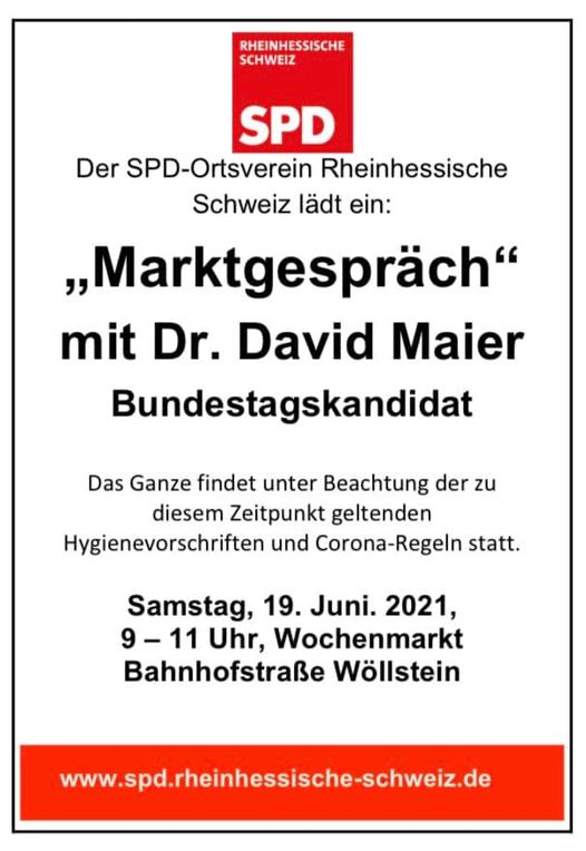 "Marktgespräch" mit Dr. David Maier
