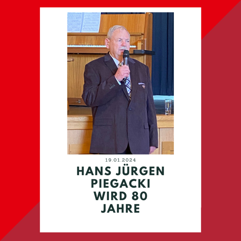 Read more about the article Hans Jürgen Piegacki wird 80 Jahre