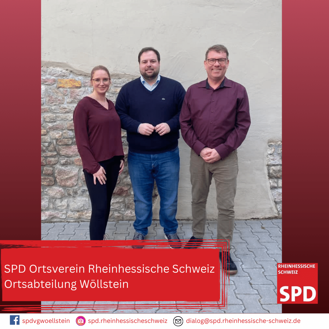 Read more about the article SPD Ortsverein Rheinhessische Schweiz Ortsabteilung Wöllstein